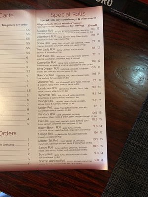 Menu photo 3 Akasaka Newburgh, NY