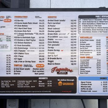 Taquitos Jalisco - May 2026 Drive-Thru menu - Mexican Near Me - Mesa, Arizona