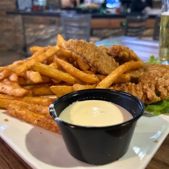 The Office Bar And Grill - Chicken tenders with fries and a side of ranch - New American Near Me - Albuquerque, New Mexico