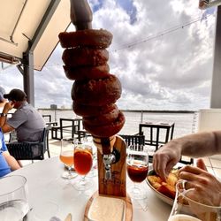 Crying Eagle Brewing - Lakefront - Onion Rings App- cool presentation