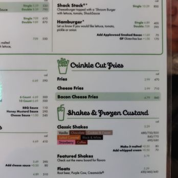 Shake Shack Ann Arbor - Menu 1 - Burgers Near Me - Ann Arbor, Michigan
