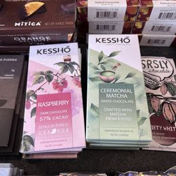 These chocolates are local to Austin, and they have a gelato place too.