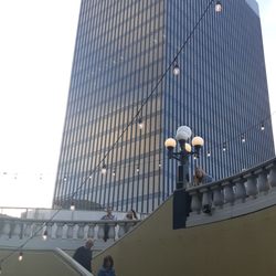 Lyceum Theatre - Humongous buildings being built in San Diego and one of the stairways down
