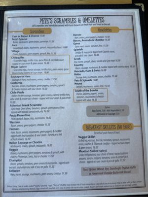 Menu photo 1 Pete's Egg Nest Seattle, WA Menu photo 1 Pete's Egg Nest Seattle, WA