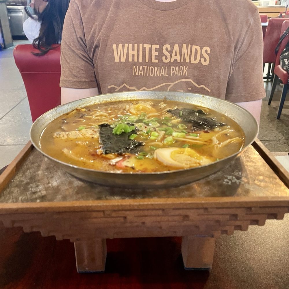 Tasty Pot - Ramen - broth was superior to hot pot but the 3 spice level (of 4) was not spicy - Hot Pot Near Me - Albuquerque, New Mexico Tasty Pot - Ramen - broth was superior to hot pot but the 3 spice level (of 4) was not spicy - Hot Pot Near Me - Albuquerque, New Mexico