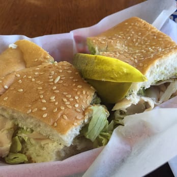 Berge's - Turkey avocado sandwich with tomato basil bisque. No fountain drinks jsyk. And it's a cash only venue. - Delis Near Me - La Canada Flintridge, California