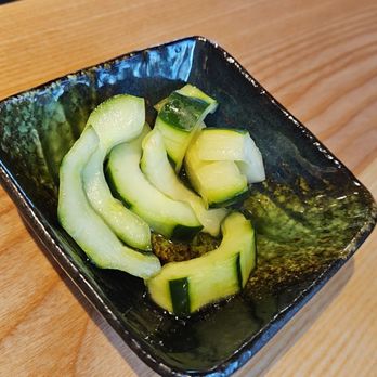 Tokyo Table - Complimentary sunimono cucumber salad - Japanese Near Me - Sacramento, California