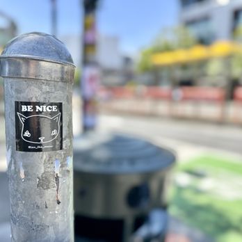 The Castro District - Be Nice reminder sticker - Local Flavor Near Me The Castro District - Be Nice reminder sticker - Local Flavor Near Me