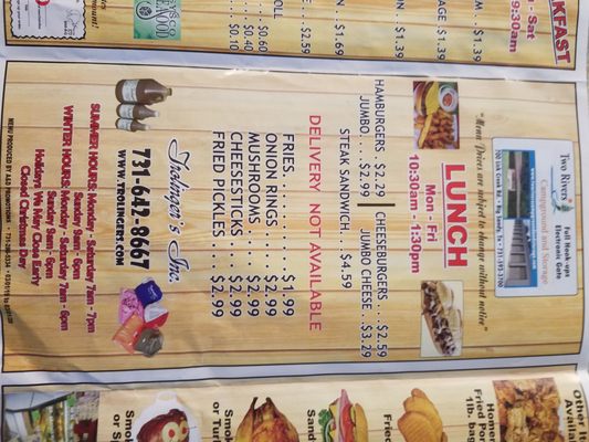 Menu photo 1 Trolinger's Paris, TN