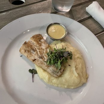 Lighthouse - Mahi mahi simply grilled with citrus beurre blanc sauce and mashed potatoes. Just okay- wouldn't order again. - Breakfast & Brunch Near Me - Newport Beach, California