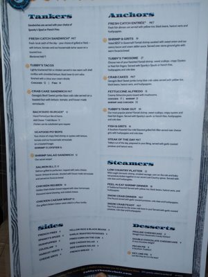 Menu photo 2 Tubby's Tank House Savannah, GA