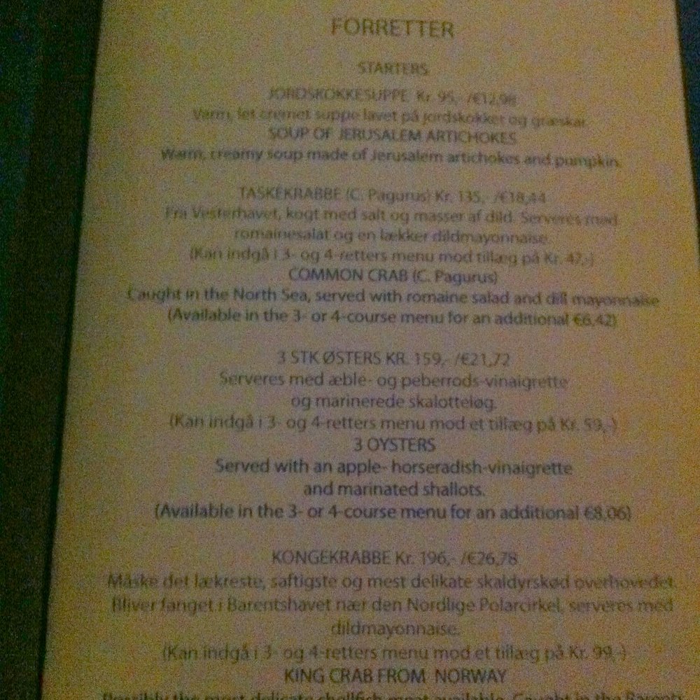 Restaurant Zeleste - Appetizer menu - Danish Near Me - Copenhagen, 84 Restaurant Zeleste - Appetizer menu - Danish Near Me - Copenhagen, 84