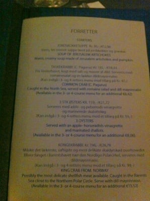 Menu photo 6 Restaurant Zeleste Copenhagen, 84