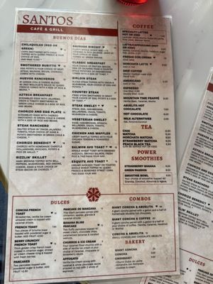 Menu photo 2 Santos Cafe & Mexican Grill Denver, CO