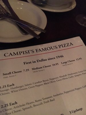 Menu photo 3 Campisi's Restaurant Dallas, TX