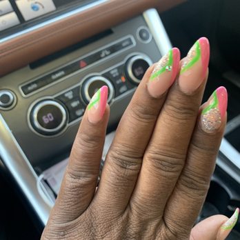 Perfect Nails - I wanted my nails in my sorority colors with a design and I was not disappointed! I love it and I will definitely return!! - Nail Salons Near Me - Sumter, South Carolina Perfect Nails - I wanted my nails in my sorority colors with a design and I was not disappointed! I love it and I will definitely return!! - Nail Salons Near Me - Sumter, South Carolina