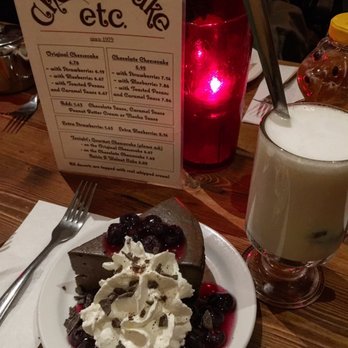 Cheesecake Etc - Chocolate with blueberry and London fog - Desserts Near Me - Vancouver, British Columbia