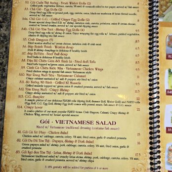 Grilled Ginger - Menu - Vietnamese Near Me - Fayetteville, North Carolina