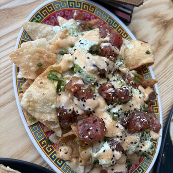 Wong's Tacos - tuna poke nachos - Tacos Near Me - Mechanicsville, Virginia