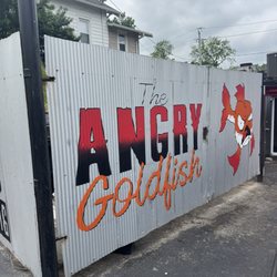 Angry Goldfish Pub And Eatery - The sign for the restaurant