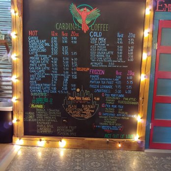 Cardinal Coffee - Menu - Coffee & Tea Near Me - Bryson City, North Carolina