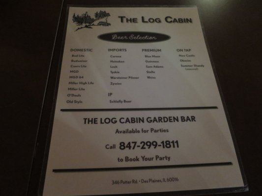 Menu photo 7 The Log Cabin Des Plaines, IL