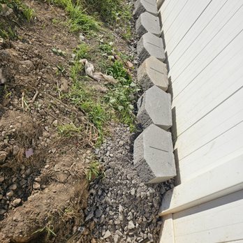 Colin's Property Maintenance - Contract clearly states 2 paver stone high. Clearly not followed - Landscaping Near Me Colin's Property Maintenance - Contract clearly states 2 paver stone high. Clearly not followed - Landscaping Near Me