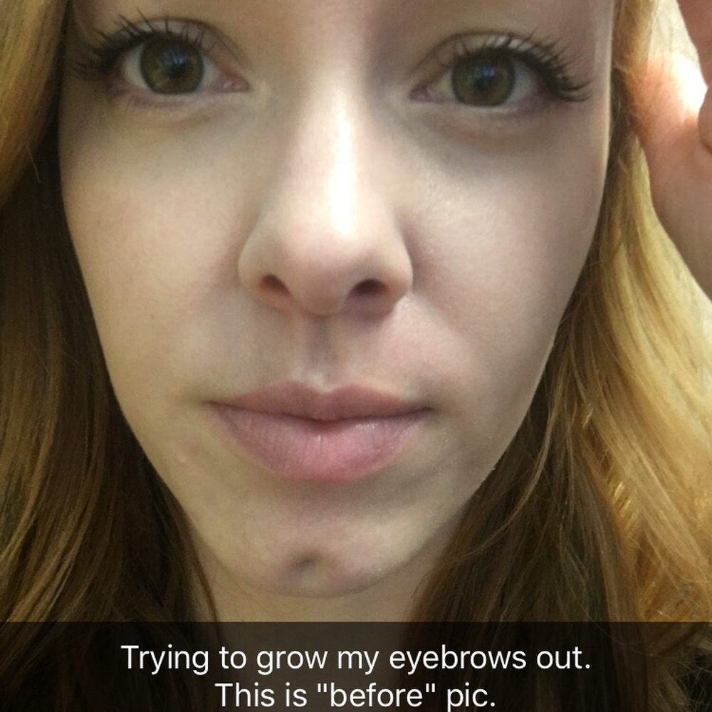 Before pic. Brows are so thin... Before pic. Brows are so thin...
