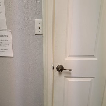 Fast Pace Health Urgent Care - Dirty wall, door, light switch in bathroom - Urgent Care Near Me - Leesville, Louisiana Fast Pace Health Urgent Care - Dirty wall, door, light switch in bathroom - Urgent Care Near Me - Leesville, Louisiana