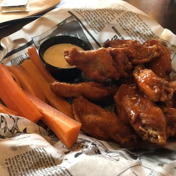 Arthur's Pub - chicken wings and carrots - Pubs Near Me - Cobourg, Ontario
