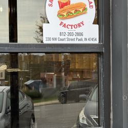 Sandwich And Salad Factory - Restaurant signage