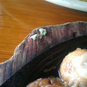 Mexico Restaurant - I extracted the plastic pieces from the food to show it to the waitress. It was embedded in the cheese among the mushrooms. - Mexican Near Me - Honolulu, Hawaii