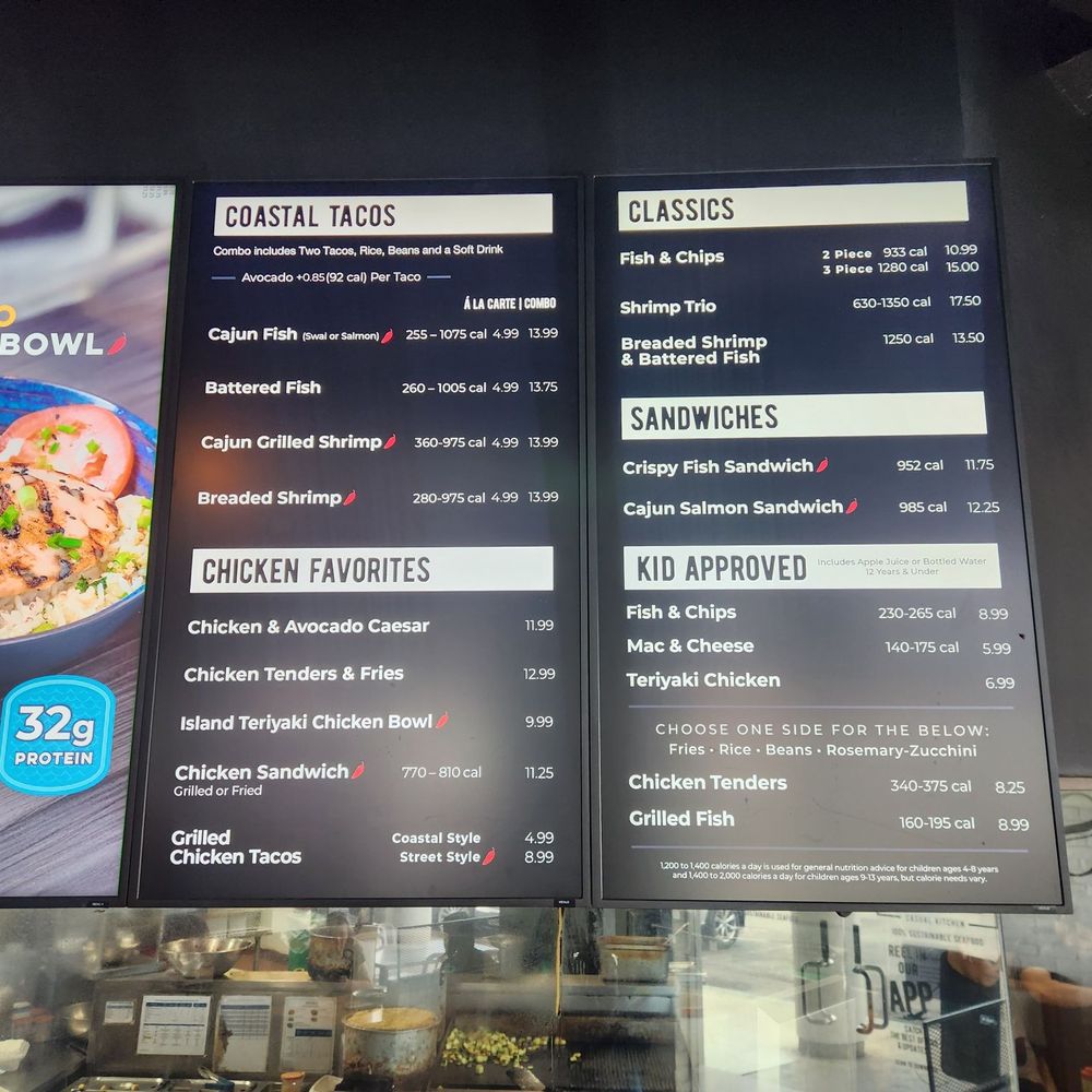 California Fish Grill - Menu As Of July 2025 - Seafood Near Me - Gardena, California