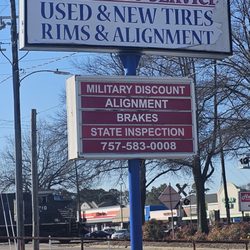 Bingo Tires & Auto Service - Street Sign