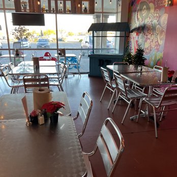Don Taco- El Paso -  tables and chairs in a restaurant - Tacos Near Me - El Paso, Texas