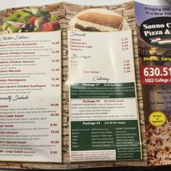 Nonno Carm's pizza & pasta - Menu, prices may have changed!