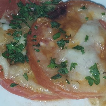 Gaido's - Broiled Tomatos topped with melted Parmesan and Mozzarella Cheese - Seafood Near Me - Galveston, Texas