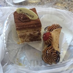 Tiramisu and chocolate cannoli