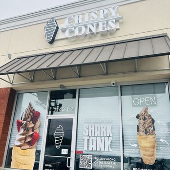 Crispy Cones - Store front - Ice Cream & Frozen Yogurt Near Me - Greenville, South Carolina Crispy Cones - Store front - Ice Cream & Frozen Yogurt Near Me - Greenville, South Carolina