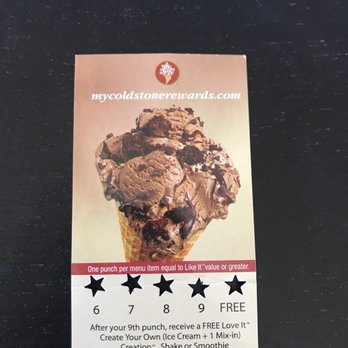 Cold Stone Creamery - Loyalty card that is not honored - crooks - Ice Cream & Frozen Yogurt Near Me - Thousand Oaks, California