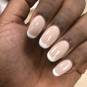 Lavish Nail Bar - Almond French tips - Nail Salons Near Me - Miramar, Florida Lavish Nail Bar - Almond French tips - Nail Salons Near Me - Miramar, Florida