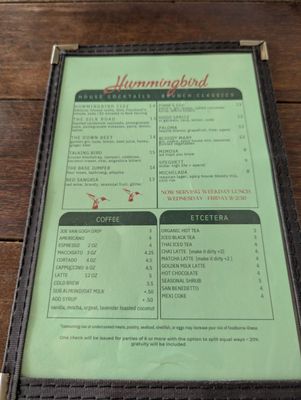 Menu photo 4 Hummingbird Raleigh, NC Menu photo 4 Hummingbird Raleigh, NC