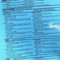 Great Wall Express - Menu