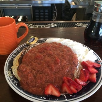 Short Stack Eatery - This was the Blind Special on 7/22/16: Strawberry rhubarb pancakes. I've never ever been dissatisfied with the special!! - Breakfast & Brunch Near Me - Madison, Wisconsin Short Stack Eatery - This was the Blind Special on 7/22/16: Strawberry rhubarb pancakes. I've never ever been dissatisfied with the special!! - Breakfast & Brunch Near Me - Madison, Wisconsin