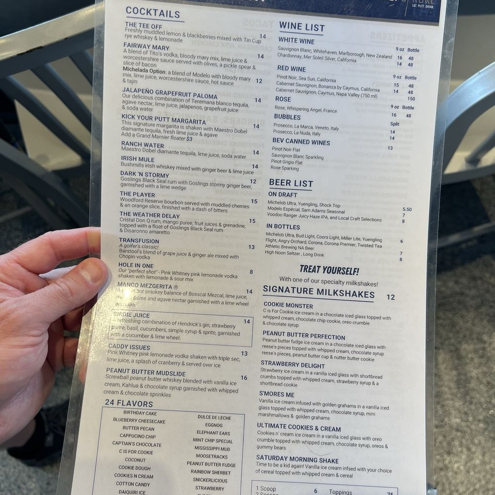 PopStroke - Drink and dessert menu - Mini Golf Near Me - Orlando, Florida PopStroke - Drink and dessert menu - Mini Golf Near Me - Orlando, Florida