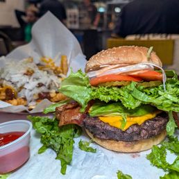 Avocado Bacon Cheeseburger