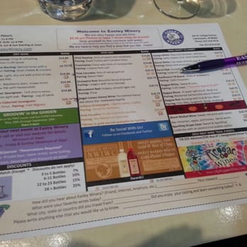 Easley Winery - Wine menu - Wineries Near Me - Indianapolis, Indiana Easley Winery - Wine menu - Wineries Near Me - Indianapolis, Indiana