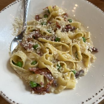 Wood Stack Pizza Kitchen - Metuchen - Tagliatelle with prosciutto and peas - Pizza Near Me - Metuchen, New Jersey Wood Stack Pizza Kitchen - Metuchen - Tagliatelle with prosciutto and peas - Pizza Near Me - Metuchen, New Jersey