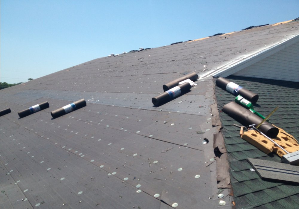 Slide of Roof 1 Construction