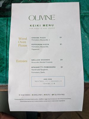 Menu photo 1 Olivine Wailea, HI